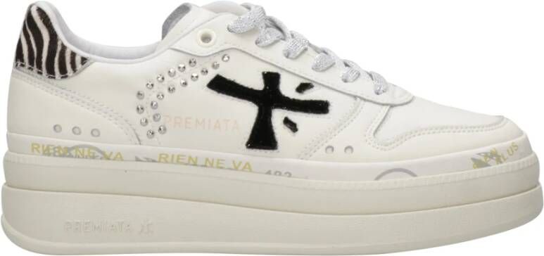 Premiata Witte Sneakers met Pony Skin Details - Foto 4
