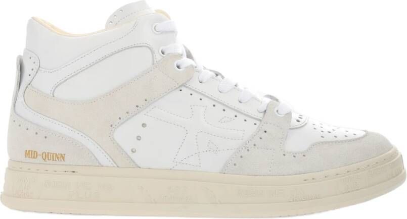 Premiata Witte Sneakers Regular Fit Geschikt voor alle temperaturen 100% leer White Dames