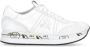 Premiata Witte Sneakers Ronde Neus Logo Hiel White Dames - Thumbnail 1
