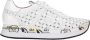 Premiata Geperforeerde Leren Sneakers White Dames - Thumbnail 21