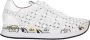 Premiata Geperforeerde Leren Sneakers White Dames - Thumbnail 16