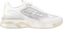 Premiata Witte Sneakers Ronde Neus Logo Patch White Dames - Thumbnail 5
