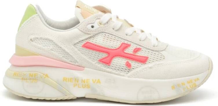 Premiata Witte Stoffen Sneakers Moerund Stijl White Dames