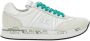 Premiata Witte Suède Sneakers met Groene Veters - Thumbnail 2