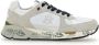 Premiata Witte Suède Sneakers met Nylon Inzetstukken - Thumbnail 2
