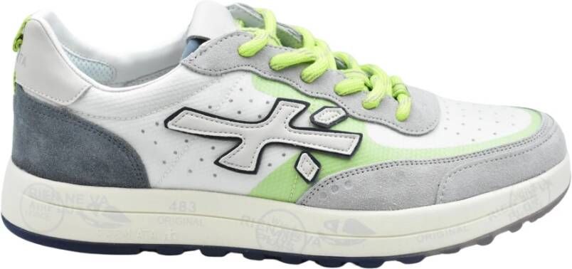 Premiata Witte Veterschoenen voor Heren