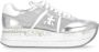 Premiata Witte Zilveren Sneakers Ronde Neus - Thumbnail 1