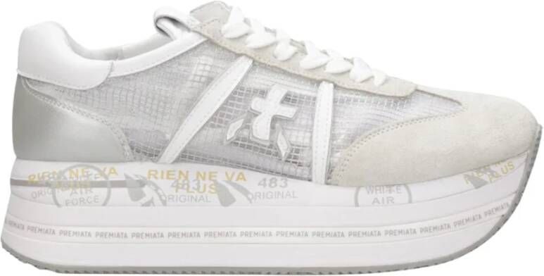 Premiata Zilveren Beth Sneakers Gray Dames