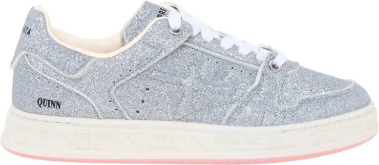 Premiata Zilveren Glitter Sneakers voor Vrouwen Gray Dames