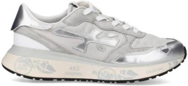 PREMIATA Lage Sneakers Dames Lauryn Zilver