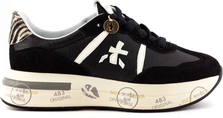 Premiata Zwarte Cassie Sneakers met Merkhiel - Foto 2