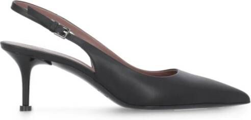 Premiata Zwarte leren en stoffen damesschoenen