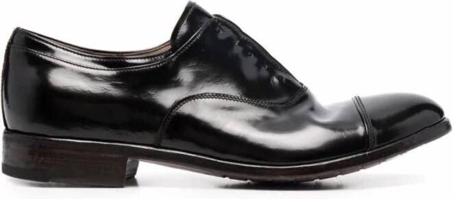 Premiata Zwarte Messing Veterschoenen Black Heren