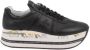 Premiata Beth sneakers met plateauzool Zwart - Thumbnail 1
