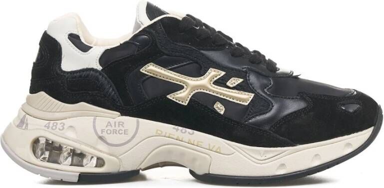 Premiata Zwarte Sneakers Aw24 Black Dames