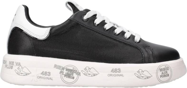 Premiata Zwarte leren sneakers Black Dames - Foto 3