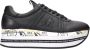 Premiata Zwarte Leren Sneakers met Python Detail Black Dames - Thumbnail 4