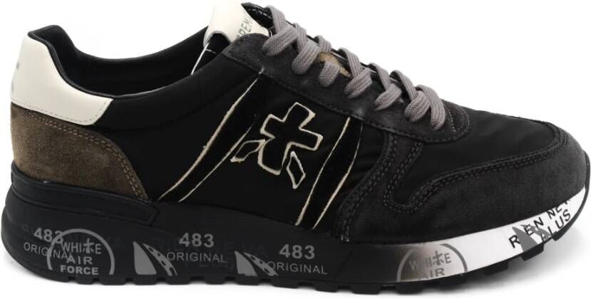 PREMIATA Lage Sneakers Heren Lander Maat: 45 Materiaal: Suède Kleur: Grijs - Foto 3
