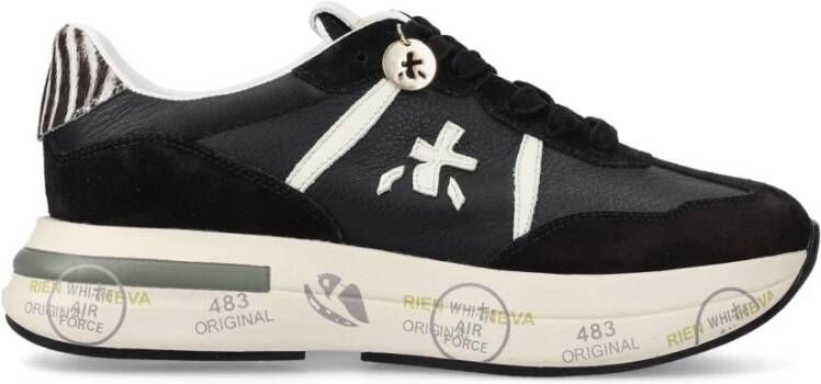 Premiata Zwarte Sneakers met Zebra Print - Foto 2