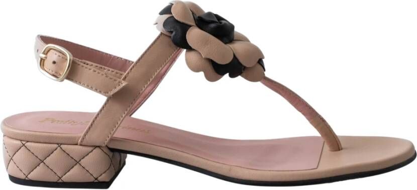 Pretty Ballerinas Handgemaakte Coco Ballerina`s met XL Bloem