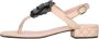 Pretty Ballerinas Handgemaakte leren sandalen met enkelband - Thumbnail 1