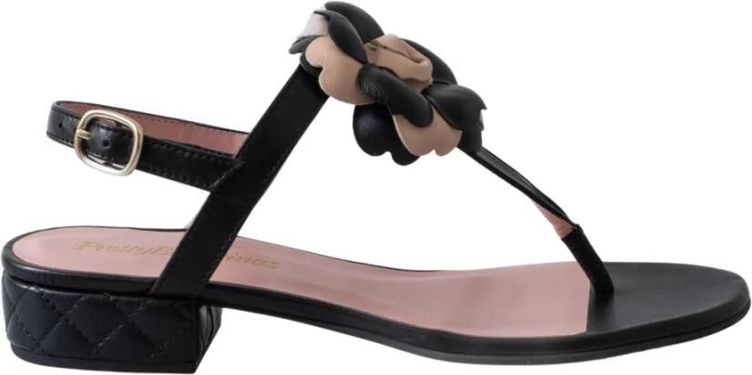 Pretty Ballerinas Handgemaakte Zwarte Leren Ballerina`s - Foto 2