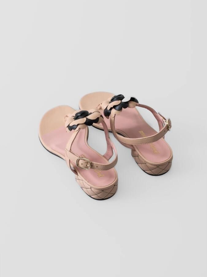 Pretty Ballerinas Handgemaakte Coco Ballerina`s met XL Bloem