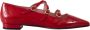 Pretty Ballerinas Rode Lakleren Ballet Flats Red Dames - Thumbnail 1