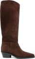 Proenza Schouler Bronco Suede Kniehoge Laarzen - Bruin