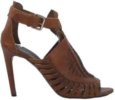 Proenza Schouler Pre-owned Leather heels Brown Dames
