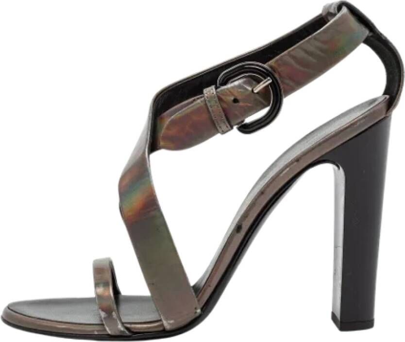 Proenza Schouler Pre-owned Leather sandals Gray Dames