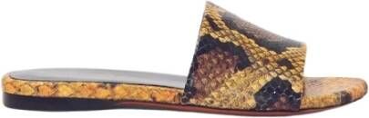 Proenza Schouler Python Leren Sculpt Slides Multicolor Dames