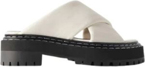 Proenza Schouler Leather slides Wit Dames