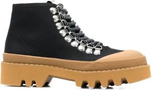 Proenza Schouler Lace up ankle boots Zwart Dames