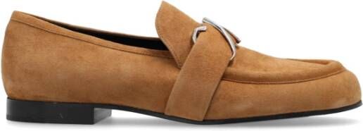 Proenza Schouler Suède loafers schoenen Brown Dames