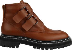 Proenza Schouler Zachte leren laarzen Ps37251A14043 Bruin Dames