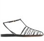 Proenza Schouler Zwarte Leren Cage Sandalen Black Dames - Thumbnail 1