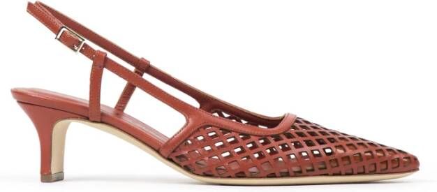 Prosperine Geperforeerde Nappa Slingback Hakken
