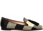 Prosperine Geruite raffia slipper met zijden kwastjes Multicolor Dames - Thumbnail 1