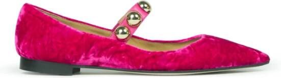 Prosperine Gestikte Ballerina met Leren Zool