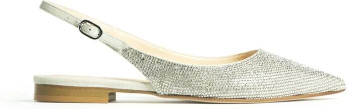 Prosperine Kristallen ballerina met hielband