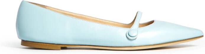 Prosperine Leren Ballerina Schoenen met Knoopdetail