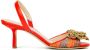 Prosperine Raffia en Nappa Sandaal Multicolor Dames - Thumbnail 1