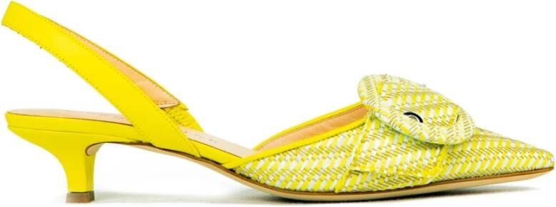 Prosperine Rafia Slingback Sandalen
