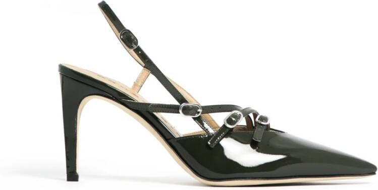 Prosperine Triple Buckle Patent Slingback Hakken