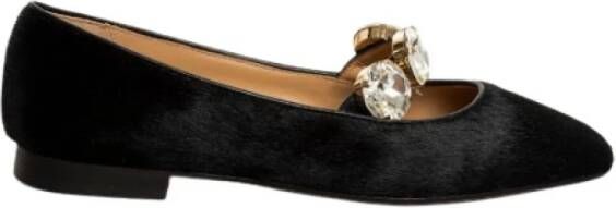 Prosperine Zwarte Cavallino Ballerina met Juweelband