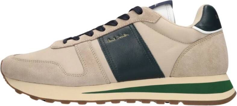 PAUL SMITH Lage Sneakers Heren Mens Shoe Eighties Maat: 42 Materiaal: Leer Kleur: Beige