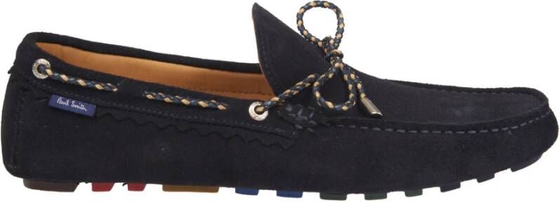 PS By Paul Smith Blauwe Suède Loafers Moccasins Ss23 Blue Heren