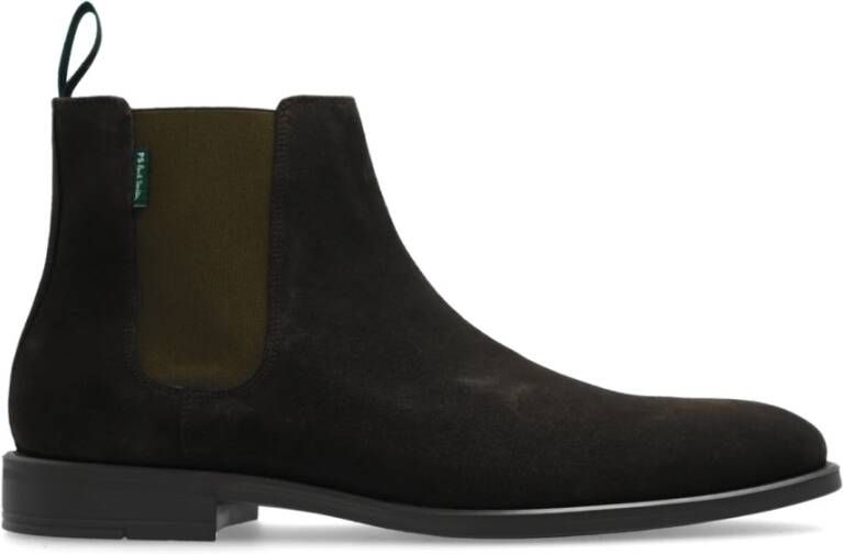 PAUL SMITH Chelsea Boots Heren Mens Shoe Cedric Maat: 46 Materiaal: Suède Kleur: Bruin