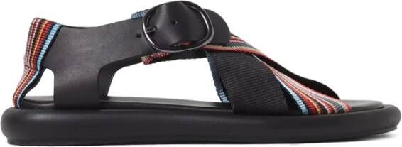 PS By Paul Smith Citrus platte sandaal met Signature Stripe